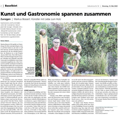 Artikel Volksstimme 12.05.20